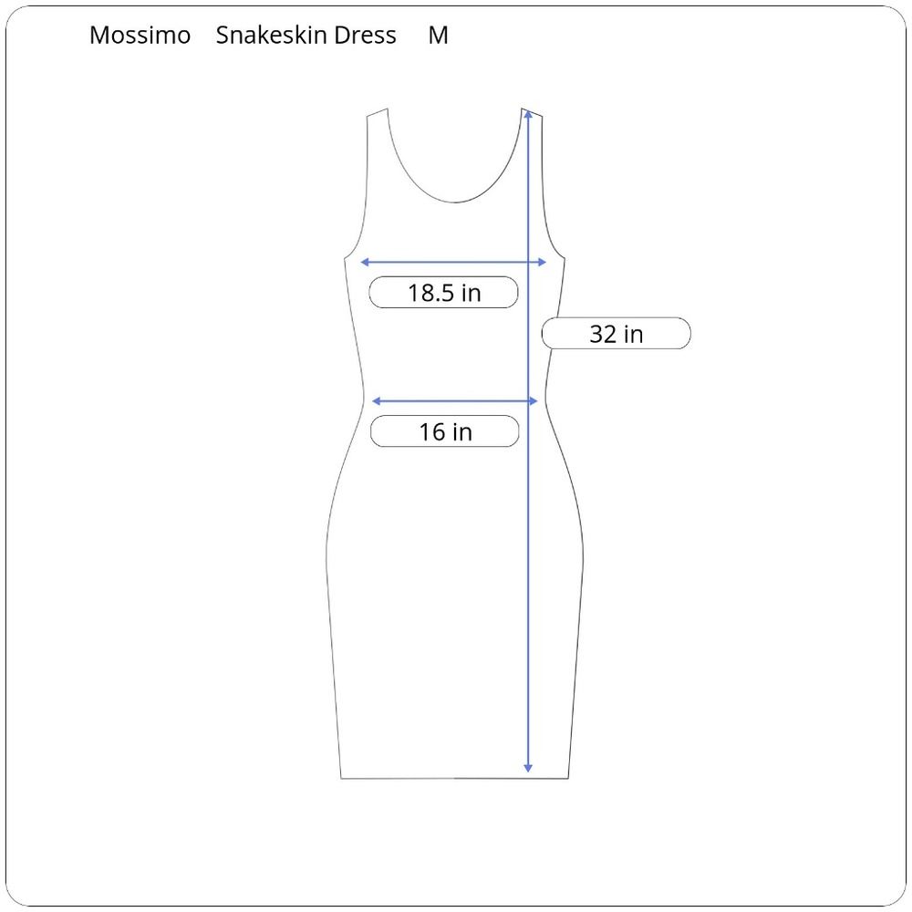 NWOT Mossimo Silky Snakeskin Flapper Dress - Picture 2 of 2